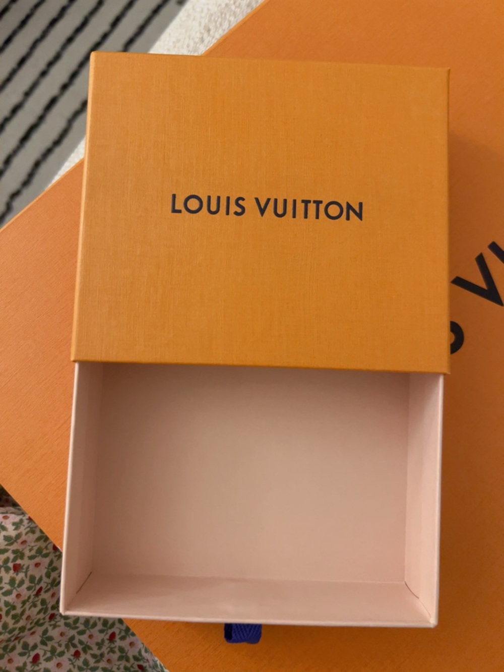 Authentic Louis Vuitton Orange Small Jewelry Boxes + Gift Bag Bundle Luxury - Picture 2 of 5